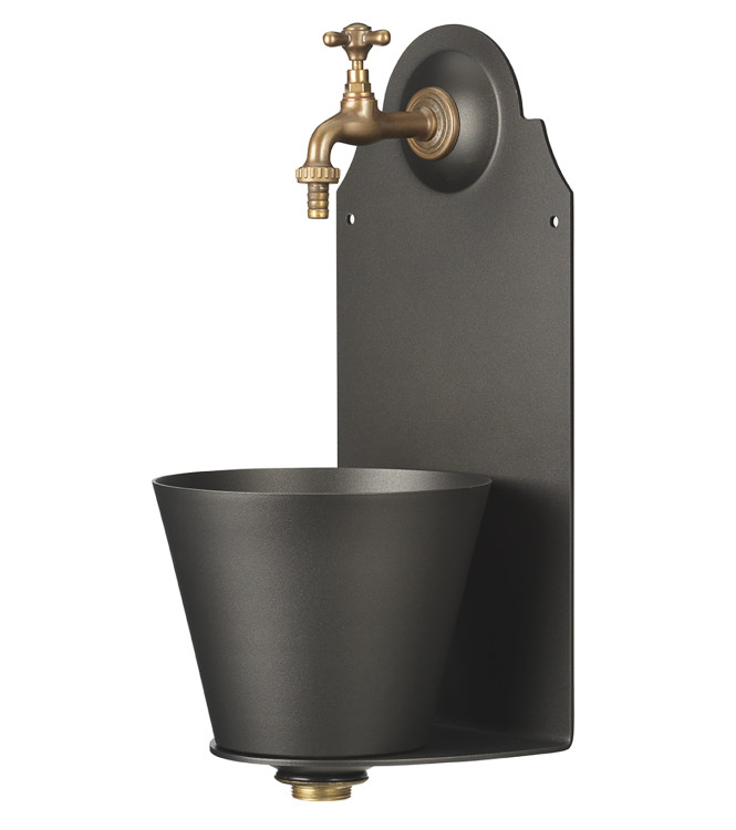 ANTHRACITE WALL-MOUNTED DRINKING FOUNTAIN - BELFER 42/PR.5