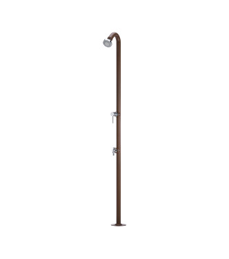 IRON SHOWER WITH RUST MIXER - BELFER 42/D4.2