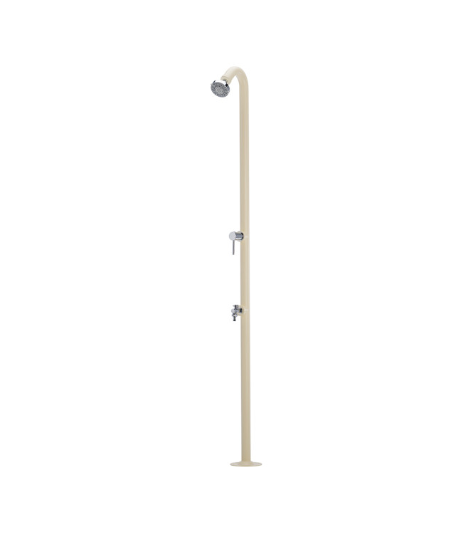 IRON SHOWER WITH IVORY MIXER - BELFER 42/D4.4