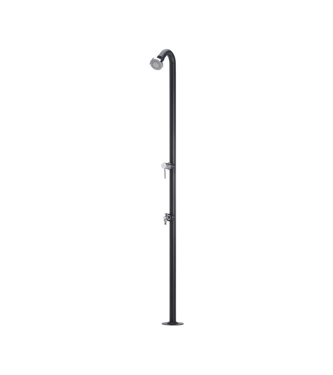 IRON SHOWER WITH ANTHRACITE MIXER - BELFER 42/D4.5