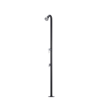IRON SHOWER WITH ANTHRACITE MIXER - BELFER 42/D4.5