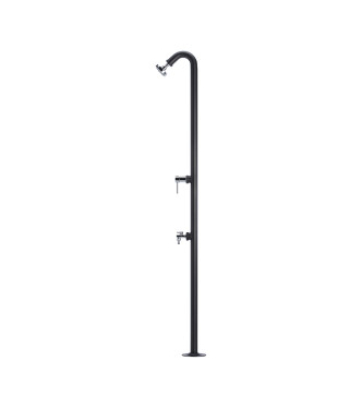 IRON SHOWER WITH ANTHRACITE MIXER - BELFER 42/D4.5