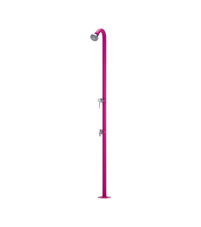 IRON SHOWER WITH CYCLAMEN MIXER - BELFER 42/D4.6