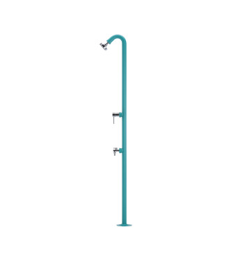 IRON SHOWER WITH TURQUOISE MIXER - BELFER 42/D4.10