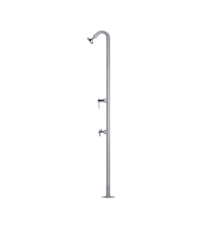 IRON SHOWER WITH ALUMINUM MIXER - BELFER 42/D4.14