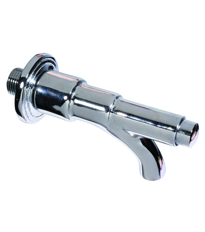 CHROME-PLATED BRASS PUSH-BUTTON TAP - BELFER RUB/021C