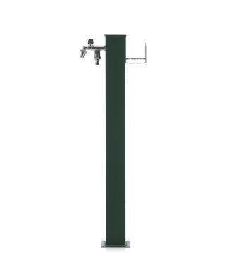 FONTANA ALLUMINIO DOPPIO RUBINETTO + PG VERDE - BELFER 42/QRR.1