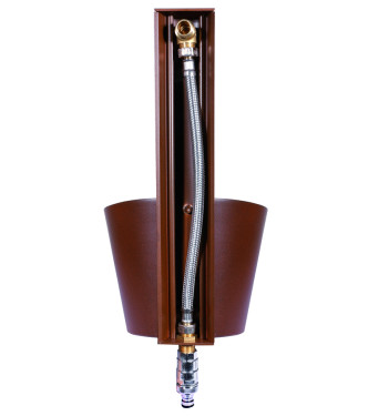 RUST-COLORED WALL-MOUNTED FOUNTAIN - BELFER 42/PRS.2