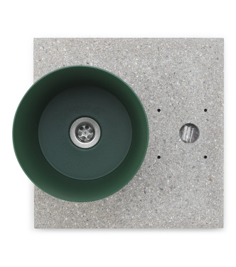 BASE IN GRANIGLIA CON VASCHETTA VERDE - BELFER 42/BSE/3.1