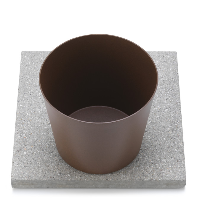 BASE IN GRANIGLIA CON VASCHETTA RUGGINE - BELFER 42/BSE/3.2