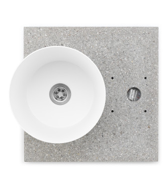 BASE IN GRANIGLIA CON VASCHETTA BIANCO - BELFER 42/BSE/3.3