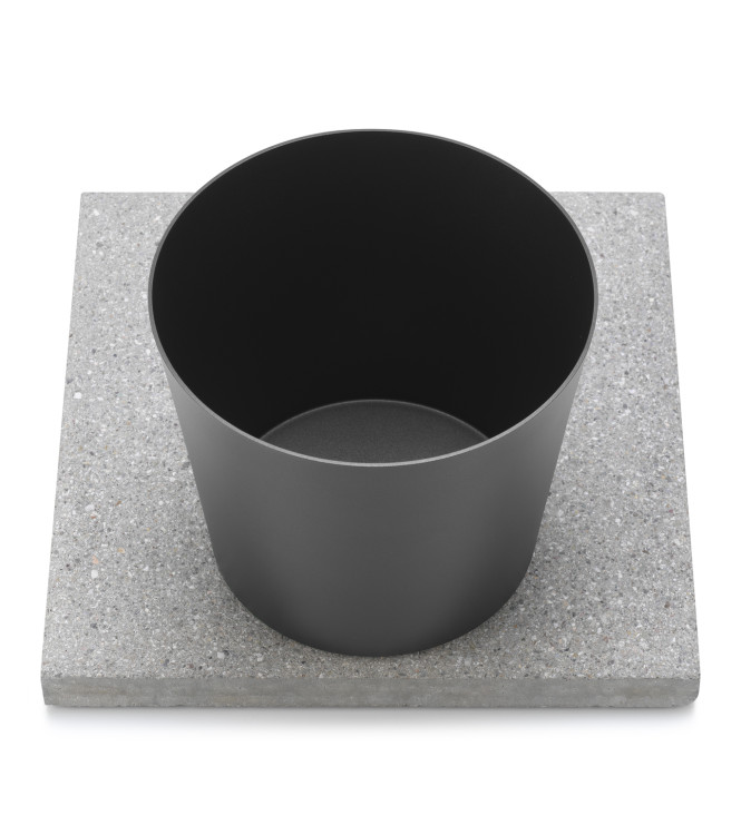 GRANULATED BASE WITH ANTHRACITE TRAY - BELFER 42/BSE/3.5