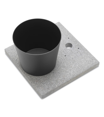 BASE IN GRANIGLIA CON VASCHETTA ANTRACITE - BELFER 42/BSE/3.5