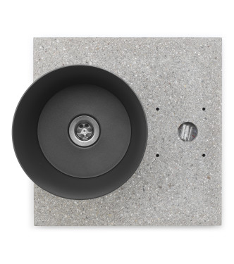 GRANULATED BASE WITH ANTHRACITE TRAY - BELFER 42/BSE/3.5