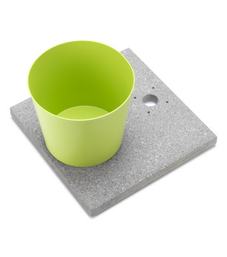 BASE IN GRANIGLIA CON VASCHETTA VERDE ACIDO - BELFER 42/BSE/3.8