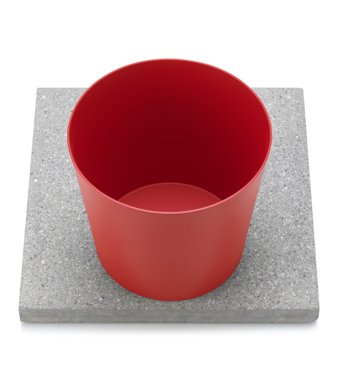 BASE IN GRANIGLIA CON VASCHETTA ROSSO - BELFER 42/BSE/3.11