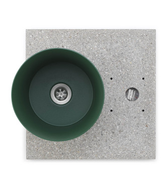 GRANIGLIA BASE WITH GREEN TRAY - BELFER 42/BSE/4.1