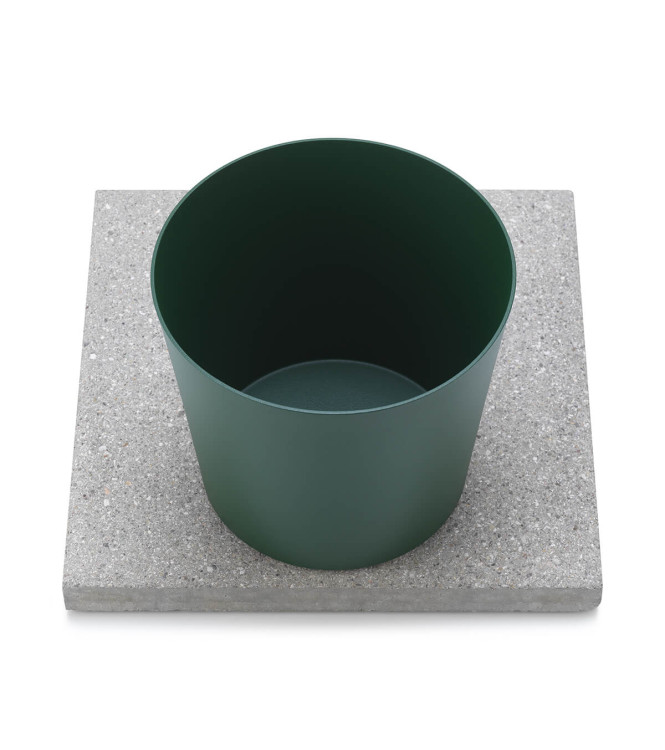 GRANIGLIA BASE WITH GREEN TRAY - BELFER 42/BSE/4.1