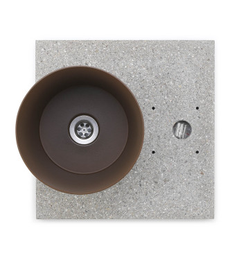 BASE IN GRANIGLIA CON VASCHETTA RUGGINE - BELFER 42/BSE/4.2