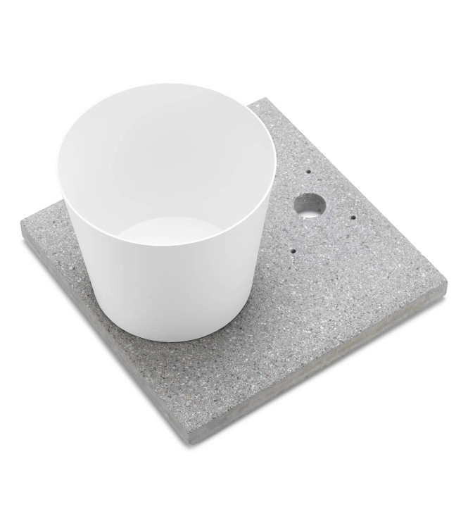 BASE IN GRANIGLIA CON VASCHETTA BIANCO - BELFER 42/BSE/4.3