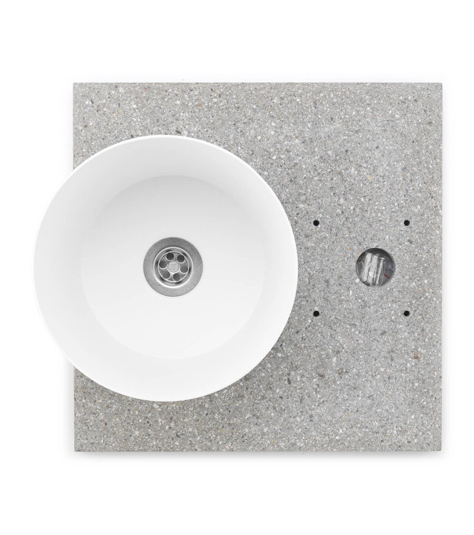 BASE IN GRANIGLIA CON VASCHETTA BIANCO - BELFER 42/BSE/4.3