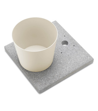 BASE IN GRANIGLIA CON VASCHETTA AVORIO - BELFER 42/BSE/4.4