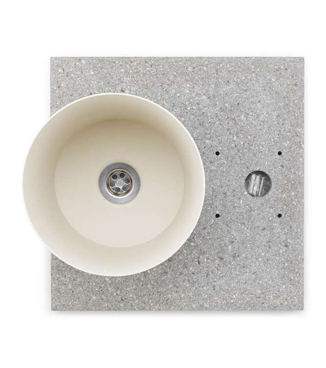 BASE IN GRANIGLIA CON VASCHETTA AVORIO - BELFER 42/BSE/4.4