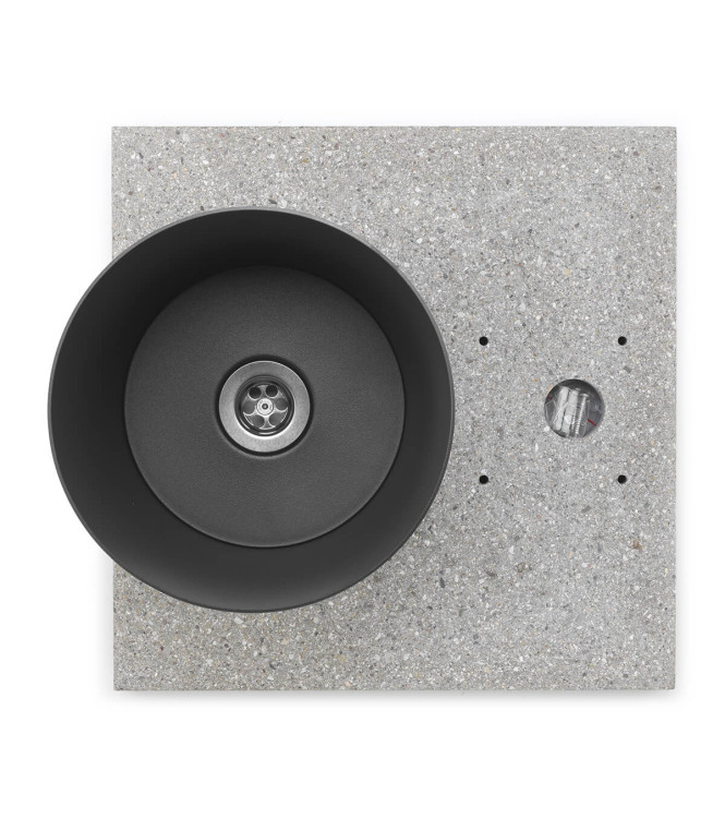 GRANIGLIA BASE WITH ANTHRACITE TRAY - BELFER 42/BSE/4.5