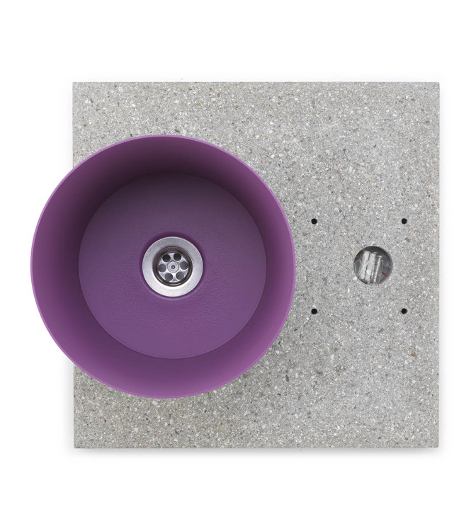 GRANULATED BASE WITH PURPLE TRAY - BELFER 42/BSE/4.7