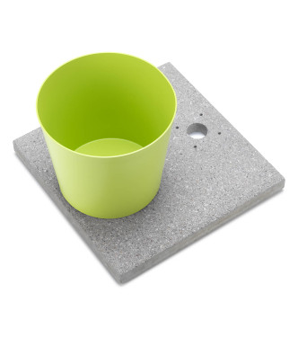 BASE IN GRANIGLIA CON VASCHETTA VERDE ACIDO - BELFER 42/BSE/4.8