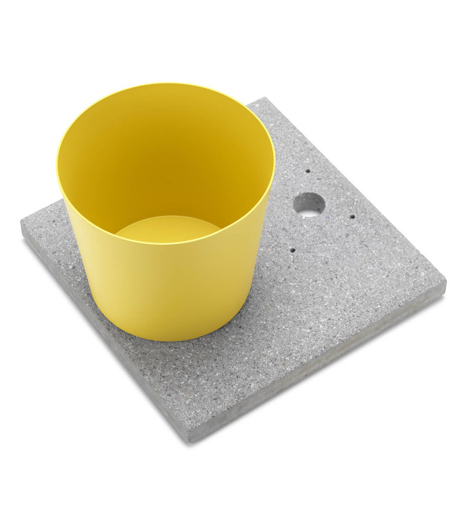 GRANULATED BASE WITH YELLOW TRAY - BELFER 42/BSE/4.9