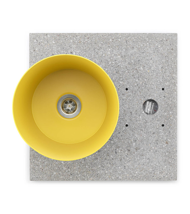 BASE IN GRANIGLIA CON VASCHETTA GIALLO - BELFER 42/BSE/4.9