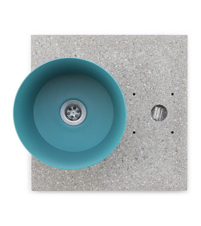 GRANULATED BASE WITH TURQUOISE TRAY - BELFER 42/BSE/4.10