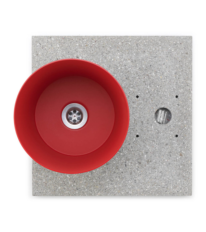 GRANIGLIA BASE WITH RED TRAY - BELFER 42/BSE/4.11