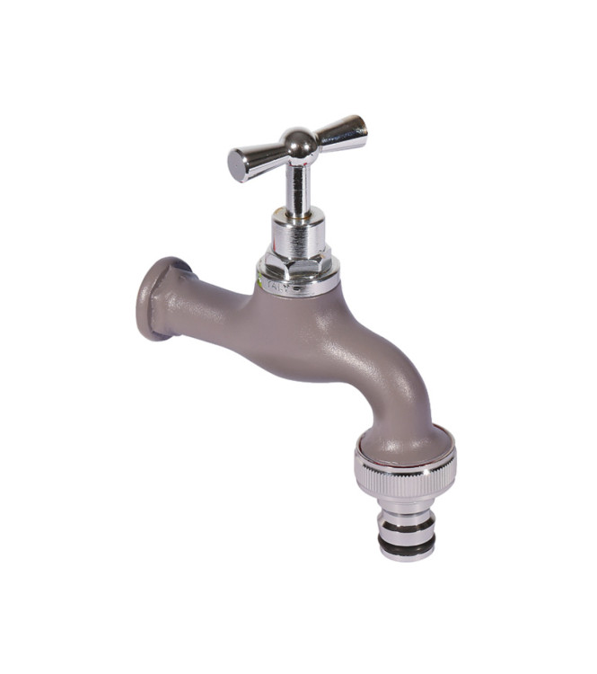 CHROME TAP IN DOVE GREY - BELFER RUB/026.16