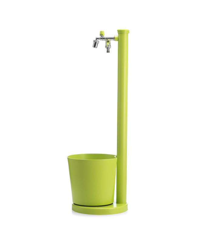 FONTANA CON VASCHETTA VERDE ACIDO - BELFER 42/SRV.8