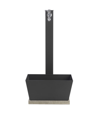 FONTANA CON VASCHETTA RETTANGOLARE ANTRACITE - BELFER 42/QVR.5