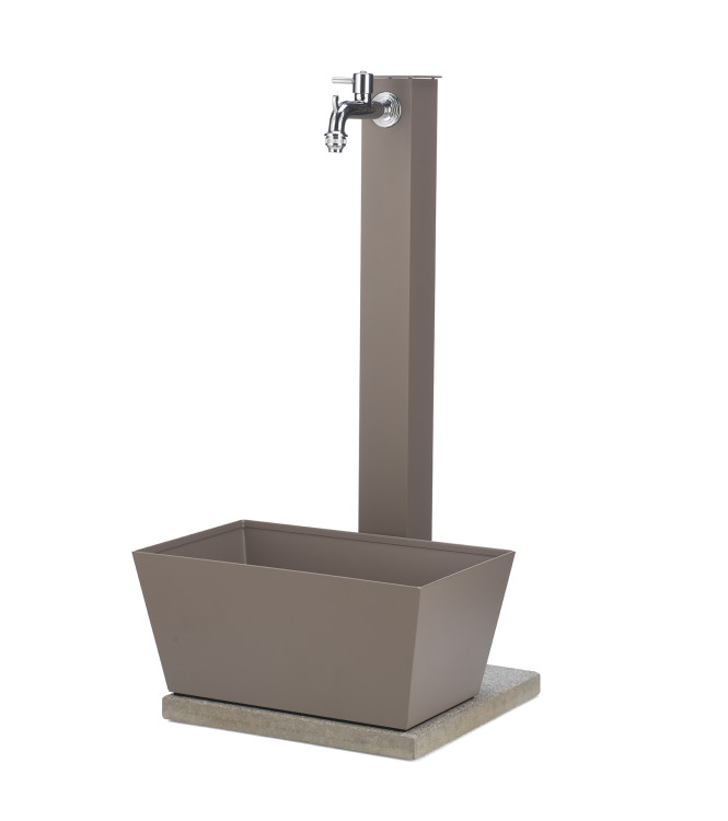 FONTANA CON VASCHETTA RETTANGOLARE TORTORA - BELFER 42/QVR.16