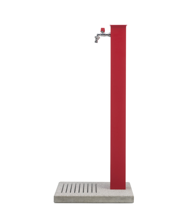 FONTANA CON BASE CEMENTO ROSSO - BELFER 42/QBM.11