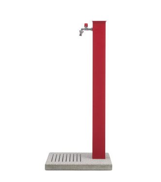 FONTANA CON BASE CEMENTO ROSSO - BELFER 42/QBM.11