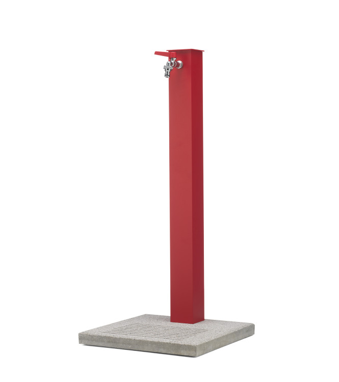 FONTANA CON BASE CEMENTO ROSSO - BELFER 42/QBM.11