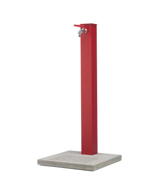 FONTANA CON BASE CEMENTO ROSSO - BELFER 42/QBM.11