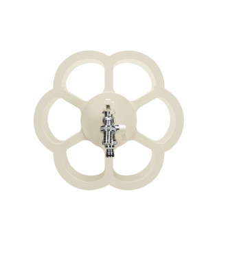 WALL-MOUNTED HOSE HOLDER WITH DOUBLE IVORY TAP - BELFER 42/FR.4