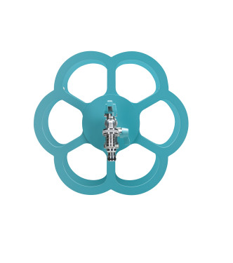 PORTA TUBO A MURO CON DOPPIO RUBINETTOTURCHESE - BELFER 42/FR.10