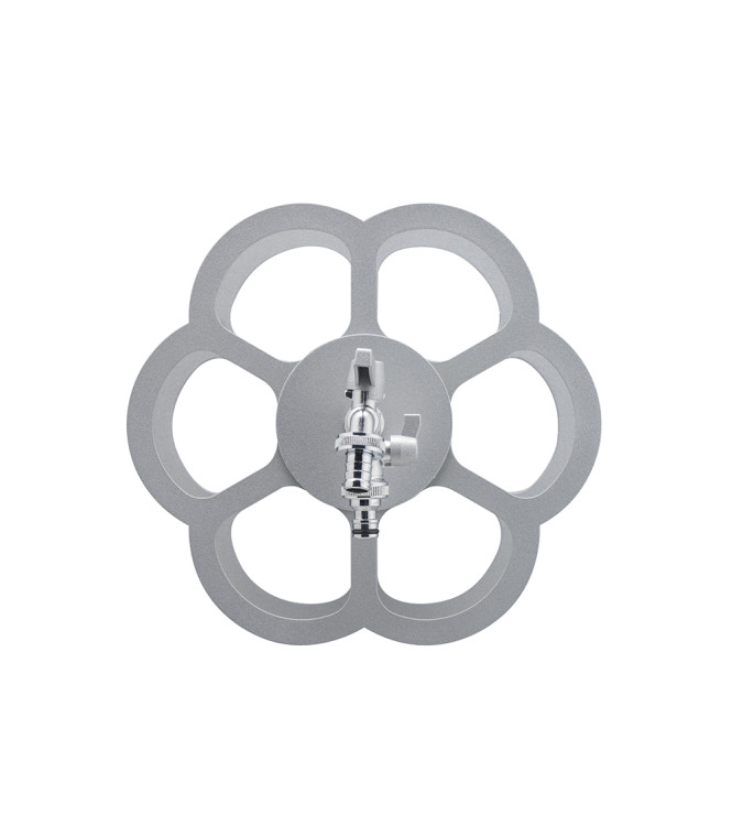 WALL-MOUNTED HOSE HOLDER WITH DOUBLE ALUMINUM TAP - BELFER 42/FR.14