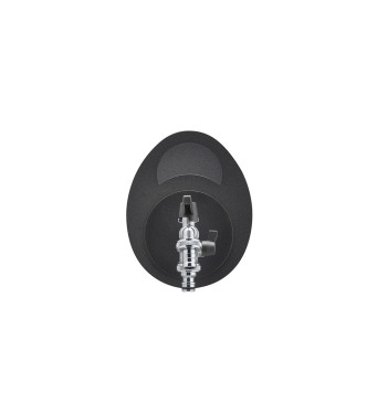 WALL-MOUNTED PIPE HOLDER WITH DOUBLE TAP ANTHRACITE - BELFER 42/MU.5