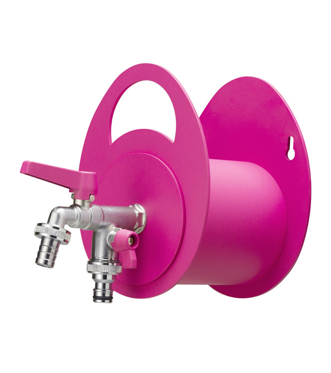 WALL-MOUNTED PIPE HOLDER WITH DOUBLE TAP CYCLAMEN - BELFER 42/MU.6