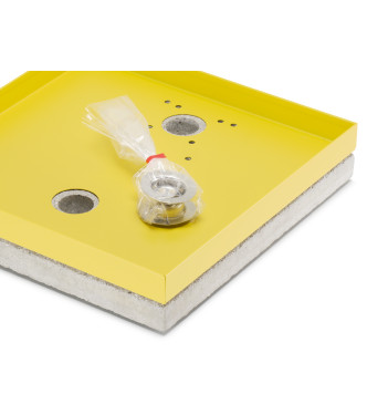 BASE UNIVERSALE PORTACIOTTOLO GIALLO - BELFER 42/BSE/10.9