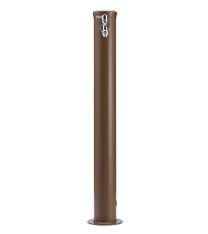 TALL FOUNTAIN WITH 1 RUST-COLORED TAP - BELFER 42/ARX.2