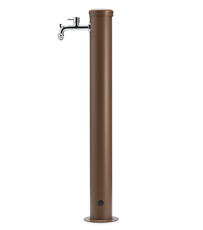 TALL FOUNTAIN WITH 1 RUST-COLORED TAP - BELFER 42/ARX.2
